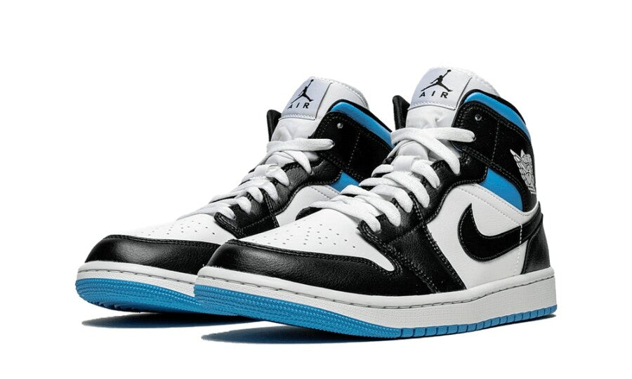 Air Jordan 1 Mid Royal Black and Blue (36.5)