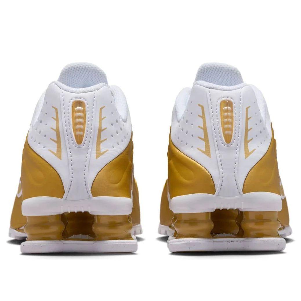 Nike(GS) Shox R4 'Metallic Gold White (38.5)
