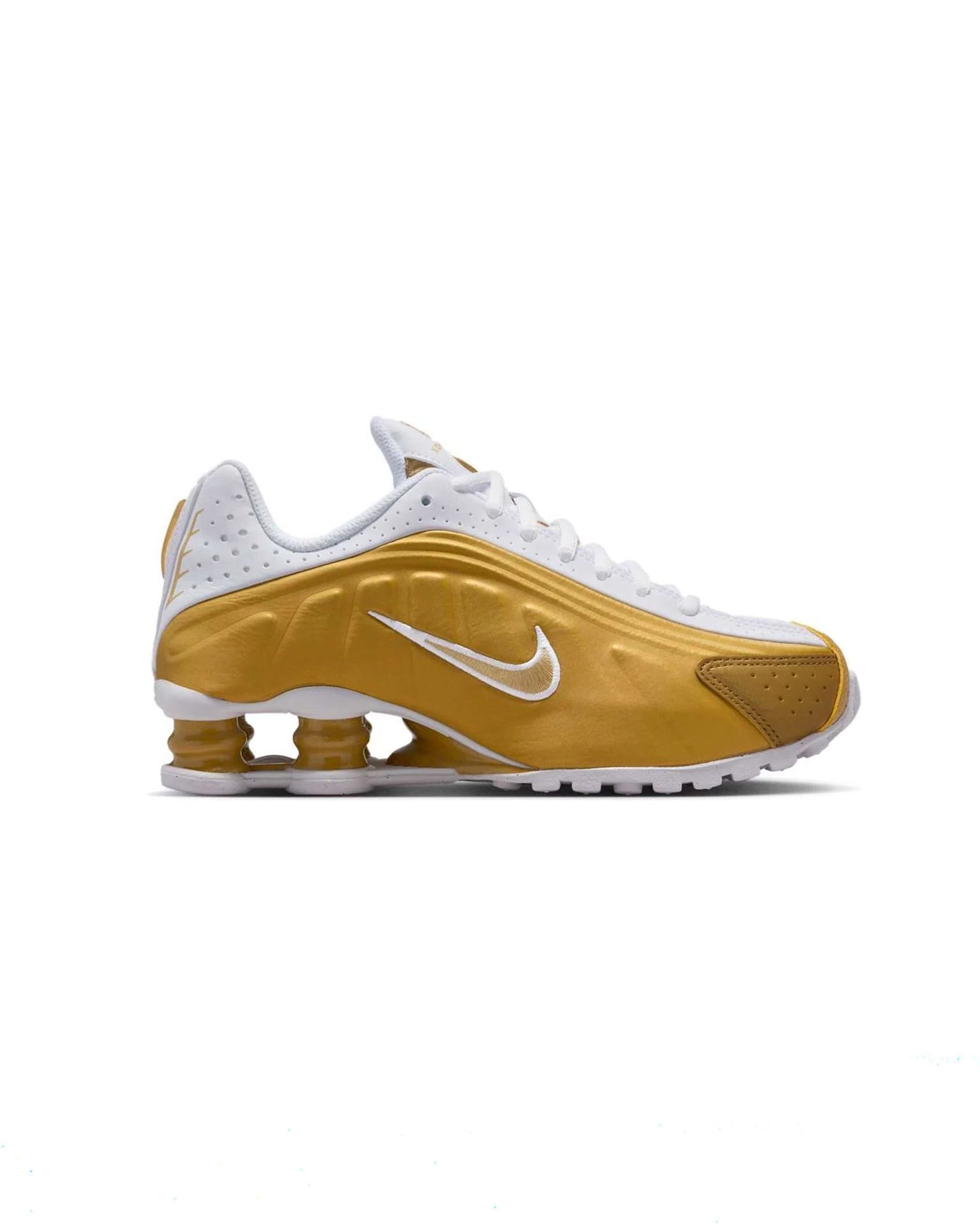 Nike(GS) Shox R4 'Metallic Gold White (38.5)